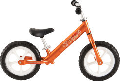 Rowerek biegowy Cruzee 12 orange pomarańczowy białe koła