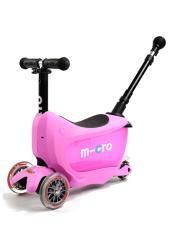 Micro Mini2go Deluxe Pink różowa jeździk+hulajnoga MMD033